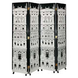 Large Chamber screen by Piero Fornasetti